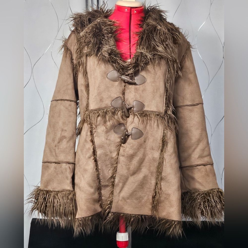 Dolls Kill Current Mood Secret Of Patience Toggle Jacket  Coat- Brown